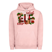 Pigment Salmon Cutest Elf Ever Christmas Urban Hoodie - BundleAndBundleShop