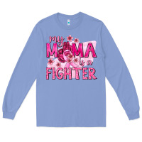 Colony Blue My Mama Is a Fighter with Ribbon Long Sleeve Tee - texasbilliewilder
