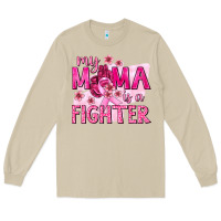 Mushroom My Mama Is a Fighter with Ribbon Long Sleeve Tee - texasbilliewilder