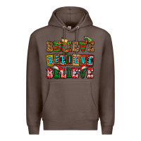 Coffee believe believe believe Premium Hoodie - AdoDesignShop