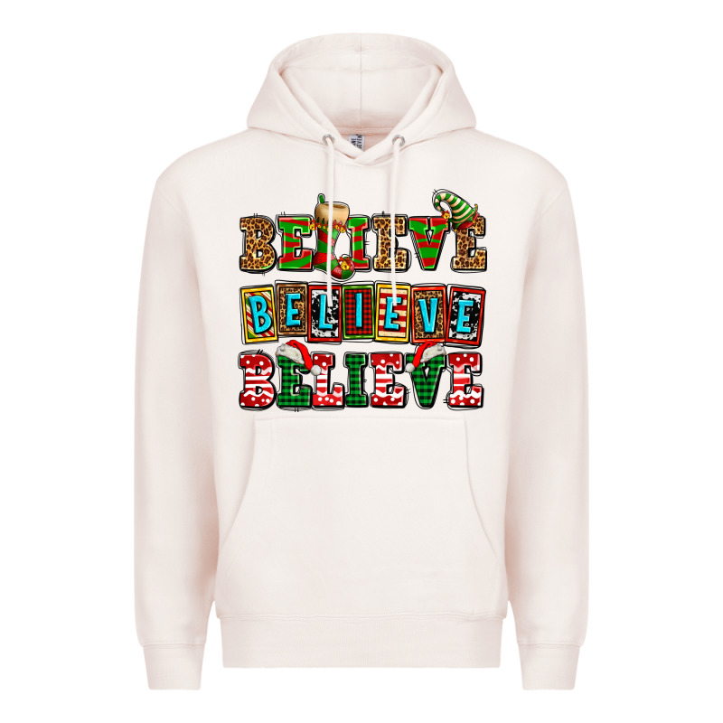 Believe Believe Believe Premium Hoodie by AdoDesignShop | Teevron