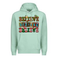 Seafoam believe believe believe Premium Hoodie - AdoDesignShop