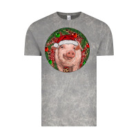 Cloud Rock Pig Christmas Vintage Tee - RanaPortraitStore