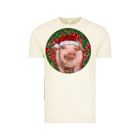 Vintage Arctic Pig Christmas Vintage Tee - RanaPortraitStore