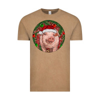 Vintage Coffee Pig Christmas Vintage Tee - RanaPortraitStore