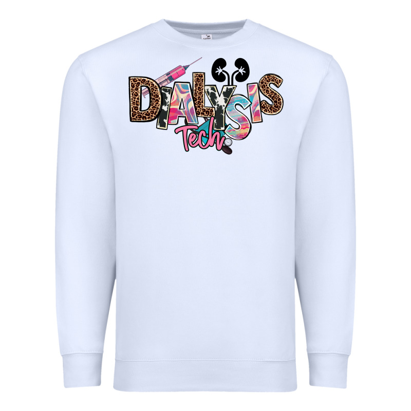 Dialysis Technician Kidney Tech Premium Sweatshirt by NancyCooperArtShop | Teevron