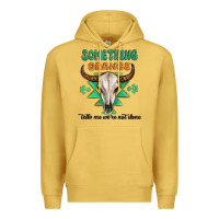 Antique Gold something orange tells me were not done Premium Hoodie - MaliasSmallBusiness