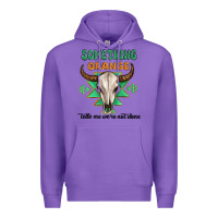Purple something orange tells me were not done Premium Hoodie - MaliasSmallBusiness