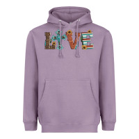 Lavender western love with cross Heavyweight Hoodie - Artiststas