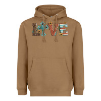 Toasted Coconut western love with cross Heavyweight Hoodie - Artiststas