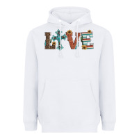 White western love with cross Heavyweight Hoodie - Artiststas