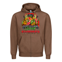 Chestnut sweet summer watermelon and truck Zipper Hoodie - HRA Design Shop