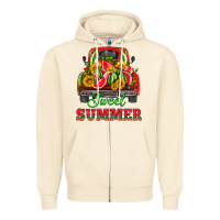 Sandshell sweet summer watermelon and truck Zipper Hoodie - HRA Design Shop