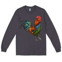 Smoke rooster Long Sleeve Tee - RanaPortraitStore