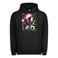 Pigment Black Pink Christmas Breast Cancer Ribbon Soccer Urban Hoodie - BundleAndBundleShop