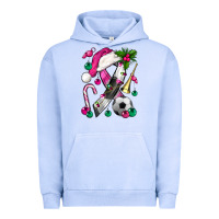 Pigment Grape Ice Pink Christmas Breast Cancer Ribbon Soccer Urban Hoodie - BundleAndBundleShop