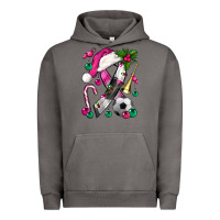 Pigment Tornado Pink Christmas Breast Cancer Ribbon Soccer Urban Hoodie - BundleAndBundleShop