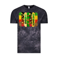 Cloud Black juneteenth brushstrokes Vintage Tee - BarkalooDesign