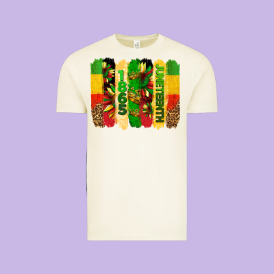 Juneteenth Brushstrokes Vintage Tee Designed By Barkaloodesign