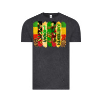 Vintage Black juneteenth brushstrokes Vintage Tee - BarkalooDesign