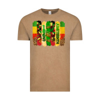 Vintage Coffee juneteenth brushstrokes Vintage Tee - BarkalooDesign