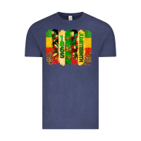 Vintage Denim juneteenth brushstrokes Vintage Tee - BarkalooDesign