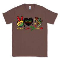 Chestnut peace love juneteenth 1865 Classic Tee - HRA Design Shop