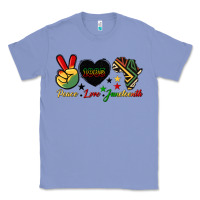 Colony Blue peace love juneteenth 1865 Classic Tee - HRA Design Shop