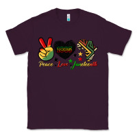 Plum peace love juneteenth 1865 Classic Tee - HRA Design Shop