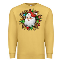 Antique Gold santa claus sunflower Premium Sweatshirt - Jasminsmagicworld