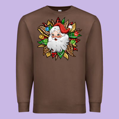 Santa Claus Sunflower Premium Sweatshirt Designed By Jasminsmagicworld