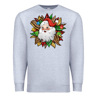 Heather Grey santa claus sunflower Premium Sweatshirt - Jasminsmagicworld