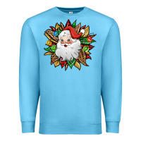 Ocean Blue santa claus sunflower Premium Sweatshirt - Jasminsmagicworld