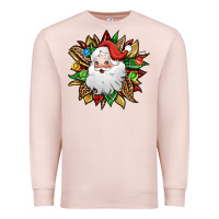 Pale Pink santa claus sunflower Premium Sweatshirt - Jasminsmagicworld