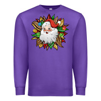 Purple santa claus sunflower Premium Sweatshirt - Jasminsmagicworld