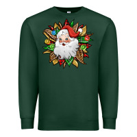 Sports Green santa claus sunflower Premium Sweatshirt - Jasminsmagicworld