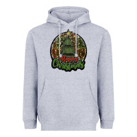 Heather Grey happy christmas black Heavyweight Hoodie - JahusDesignShop