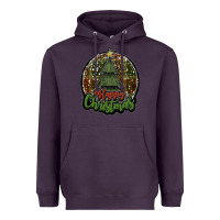 Plum happy christmas black Heavyweight Hoodie - JahusDesignShop