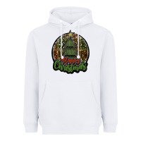 White happy christmas black Heavyweight Hoodie - JahusDesignShop