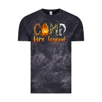 Cloud Black camp fire legend with fire Vintage Tee - texasbilliewilder