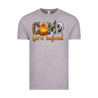 Vintage Zinc camp fire legend with fire Vintage Tee - texasbilliewilder