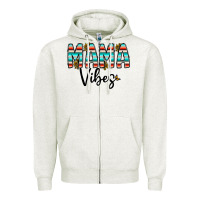 Mama Vibes Zipper Hoodie | Teevron