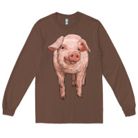 Chestnut pig Long Sleeve Tee - RanaPortraitStore