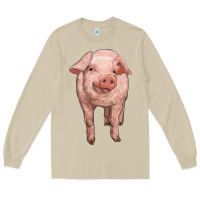 Mushroom pig Long Sleeve Tee - RanaPortraitStore