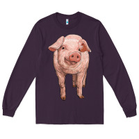 Plum pig Long Sleeve Tee - RanaPortraitStore