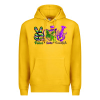 Lemon peace love crawfish Premium Hoodie - NancyCooperArtShop
