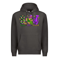 Smoke peace love crawfish Premium Hoodie - NancyCooperArtShop