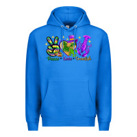 True Royal peace love crawfish Premium Hoodie - NancyCooperArtShop
