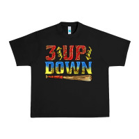 Black 3 up 3 down softball Urban Heavy Tee - texasbilliewilder