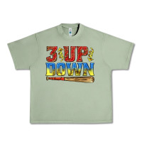 Oil Green 3 up 3 down softball Urban Heavy Tee - texasbilliewilder
